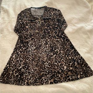 Anne Klein Mid length leopard print dress